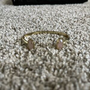 Kendra Scott Pink Quartz Open Cuff Bracelet